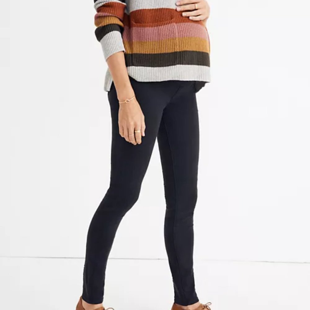 Madewell Maternity Jeans - black full panel